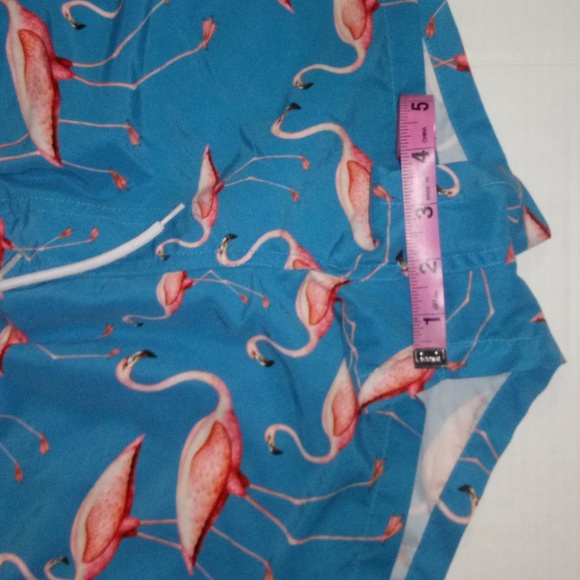 ASOS FLAMINGOS PRINT SWIM SHORT'S - Picture 5 of 11